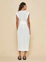 Linen Dress - Cream - Image 4