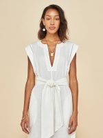 Linen Dress - Cream - Image 5