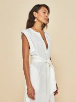 Linen Dress - Cream - Image 6