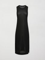 Mesh Midi-length Tunic - Black - Image 7