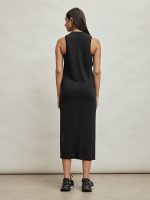 Mesh Midi-length Tunic - Black - Image 4