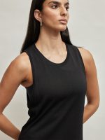 Mesh Midi-length Tunic - Black - Image 5