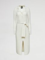 Collared Belted Dress - Ivory - Image 9