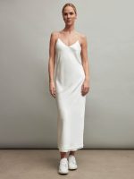 SATIN SLIP DRESS - IVORY
