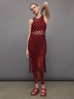 Macrame Tunic Dress - Merlot