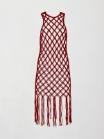 Macrame Tunic Dress - Merlot - Image 6
