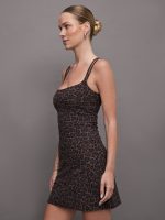 Strappy Dress in Melt - Leopard Print - Image 4