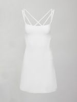 Strappy Dress in Melt - White - Image 10