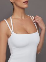 Strappy Dress in Melt - White - Image 7