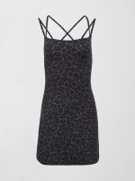 Strappy Dress in Melt - Charcoal Leopard - Image 10