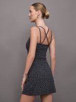 Strappy Dress in Melt - Charcoal Leopard - Image 4