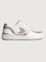 Uba Premium Leather & Mesh - White/ Metallic Silver Blush Pink