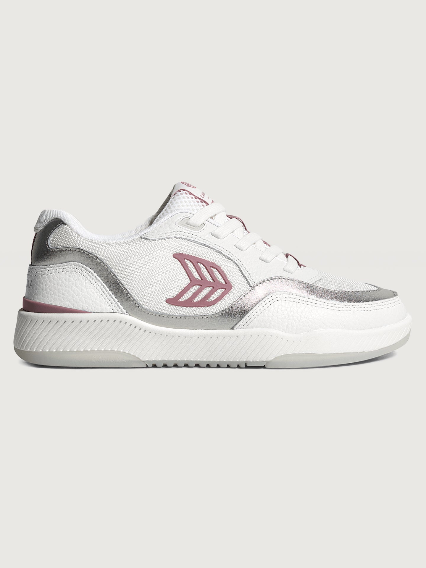 CARIU-701901W1Z-WHTSILV-Uba-Premium-Leather-Mesh-color-White-Metallic-Silver-Blush-Pink2-Edit Uba Premium Leather & Mesh - White/ Metallic Silver Blush Pink - Image 1