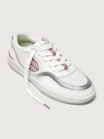 Uba Premium Leather & Mesh - White/ Metallic Silver Blush Pink - Image 4