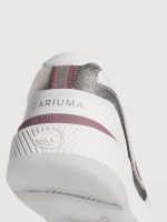 Uba Premium Leather & Mesh - White/ Metallic Silver Blush Pink - Image 5