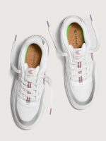 Uba Premium Leather & Mesh - White/ Metallic Silver Blush Pink - Image 3
