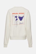 Classic Soleil Sport Crew Neck Sweatshirt - Gardenia - Image 10