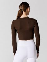 Verona Crop Shirt - Espresso - Image 5