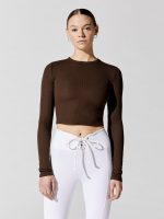 Verona Crop Shirt - Espresso - Image 4