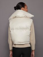 Nylon Puffer Vest - White - Image 4