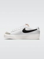 Nike Blazer Low Platform Sneaker - White-Black-Sail-Team Orange - Image 5