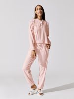 Terry Henley Sweatshirt - Peony - Image 5