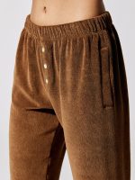 Terry Henley Sweatpant - Chocolate - Image 6