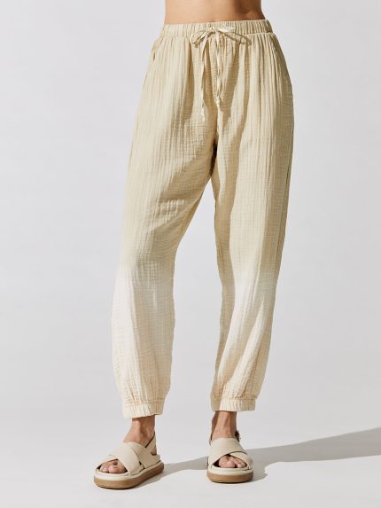 Devon Pant - Sunset (Gauze) - Khaki