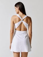 My Heart In Palms Dress - Bright White - Image 3