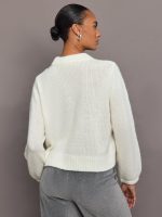 Olivia Martini Crewneck Sweater - Off White - Image 8