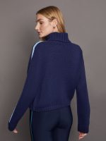 St. Moritz Turtleneck - Custom Knit Navy - Image 3