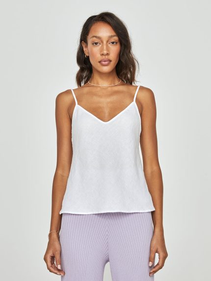 Linen Camisole - White