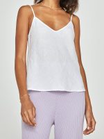 Linen Camisole - White - Image 6