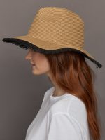 Courtney Packable Fedora - Caramel - Image 2