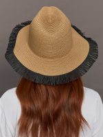 Courtney Packable Fedora - Caramel - Image 3