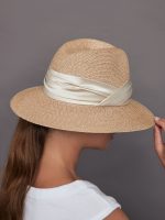 Courtney Packable Fedora - Sand - Image 2