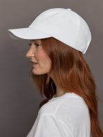 Lo Linen Baseball Cap - Optic White Linen - Image 4