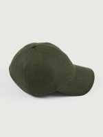 Lo Linen Baseball Cap - Olive - Image 6