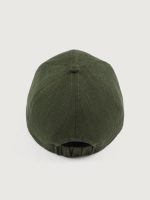 Lo Linen Baseball Cap - Olive - Image 7