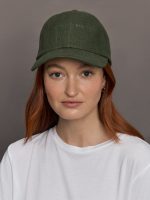 Lo Linen Baseball Cap - Olive - Image 2