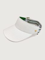 Tennis Visor - White Basketweave - Image 6