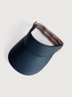Tennis Visor - Navy Basketweave - Image 3