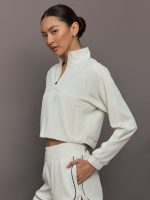 Nicole Cropped Jacket - Ecru - Image 4