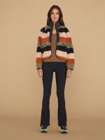 Hit The Slopes Printed Fleece Jacket - Honey Mallow Combo - Image 4