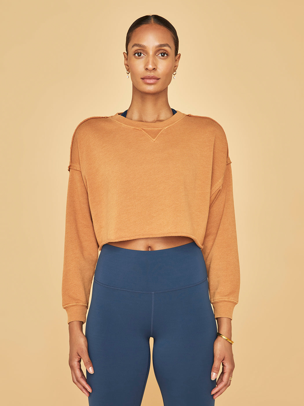 FPMO-OB1516222-BRWN-22SM-Cut_It_Out_Sweat-color-LIGHT-EARTH-0394_2da23d04-db4a-47da-9f99-84f41182c755 Cut It Out Sweat - Light Earth - Image 1