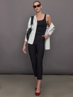 Belted Hybrid Pants - Black - Image 3