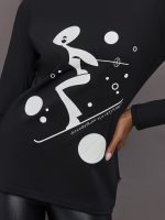 Fatale Long Sleeve Tee - Black - Image 4