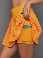 Plissé Skirt - Papaya - Image 3