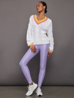 Cable Knit Sweater - White - Image 3