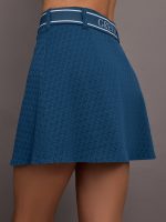 Diamonds All Day Belted Luna Jacquard Skirt - Aegean - Image 7